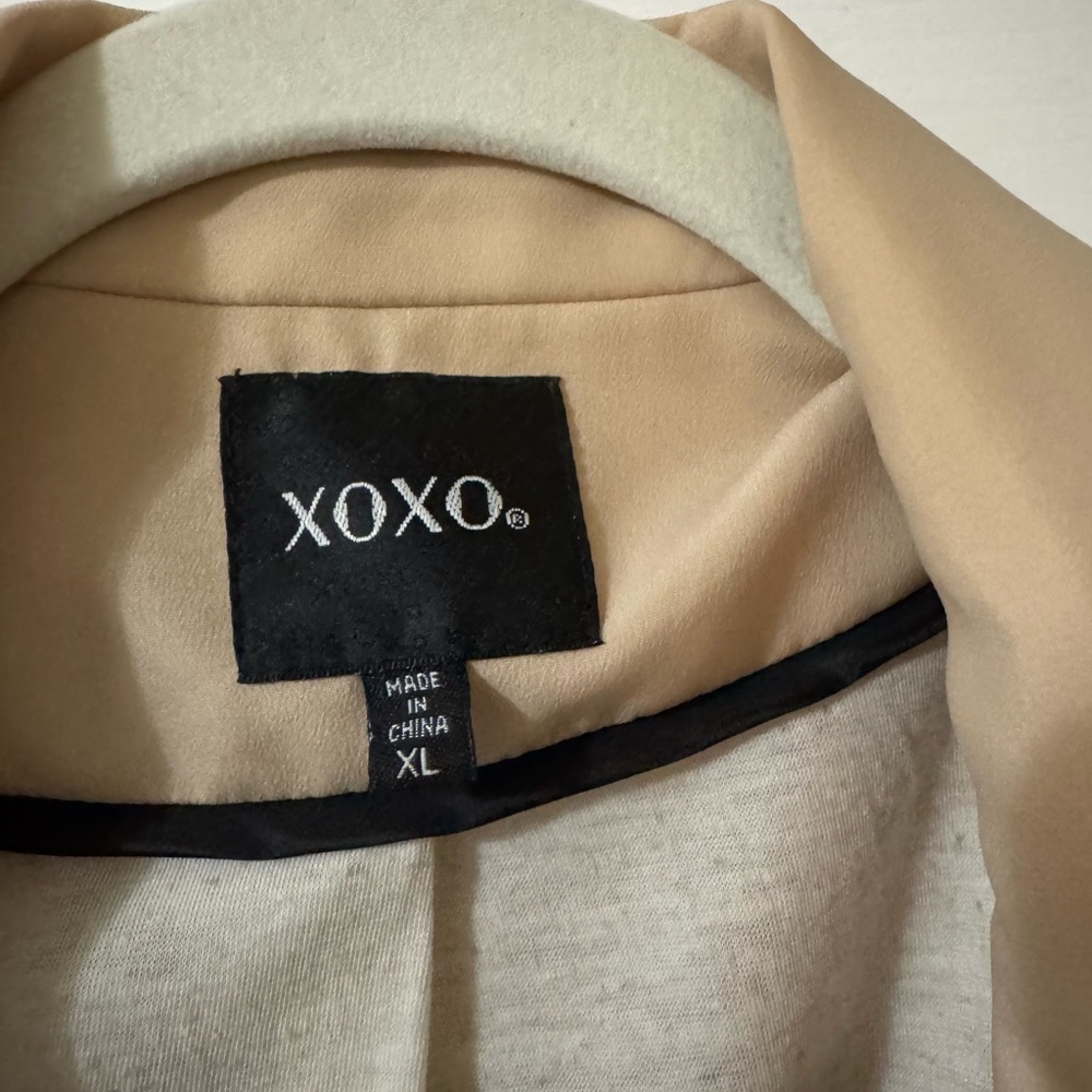 XOXO Tan Blazer Lightweight Suit Jacket